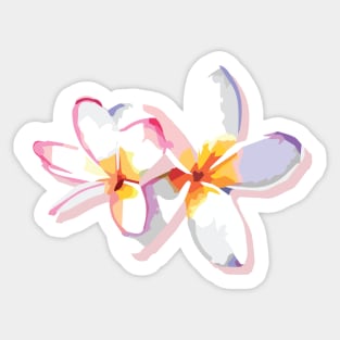 tropical flowers Sticker